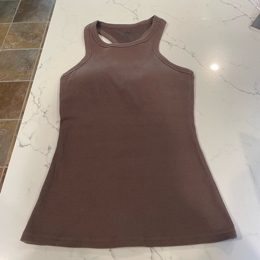 ALO Yoga Brown Tank Top